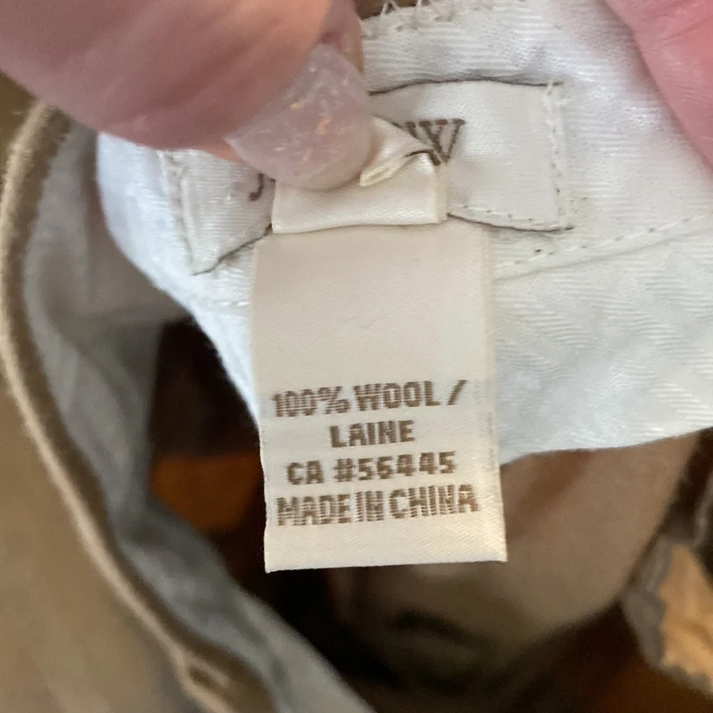 J. Crew Tan Wool Pants Trousers 6 EUC Cafe Trouser - Picture 8 of 9